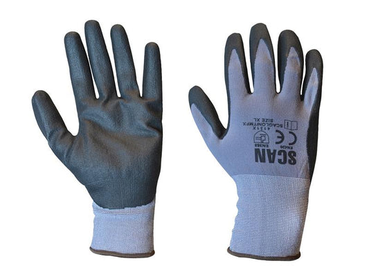 Scan Breathable Microfoam Nitrile Gloves - L (Size 9) SCAGLONITMF