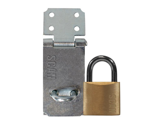 Scan Hasp and Staple 64mm 40mm Padlock With 3 keys SCAPHSGP64