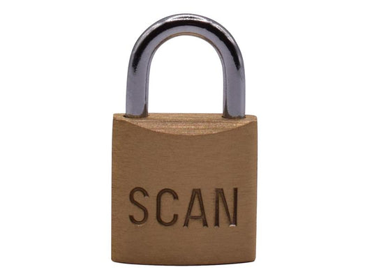 Scan Brass Padlock 20mm With 3 keys SCAPLB20