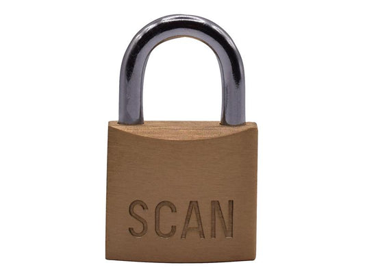 Scan Brass Padlock 30mm With 3 keys SCAPLB30
