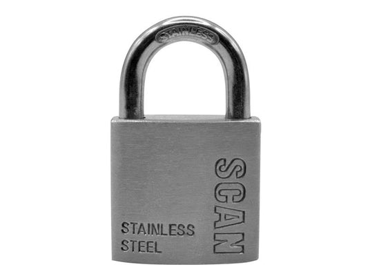 Scan Stainless Steel Padlock 32mm For Outdoor Applications SCAPLSS32