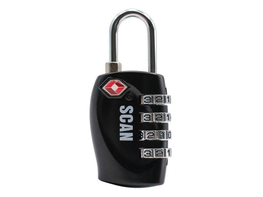 Scan Zinc Combination Padlock TSA Approved For Travelling Abroad SCAPLTSA31