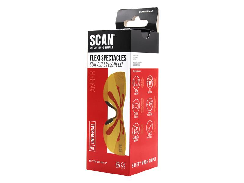 Scan Flexi Spectacle Amber SCAPPEFSAMB