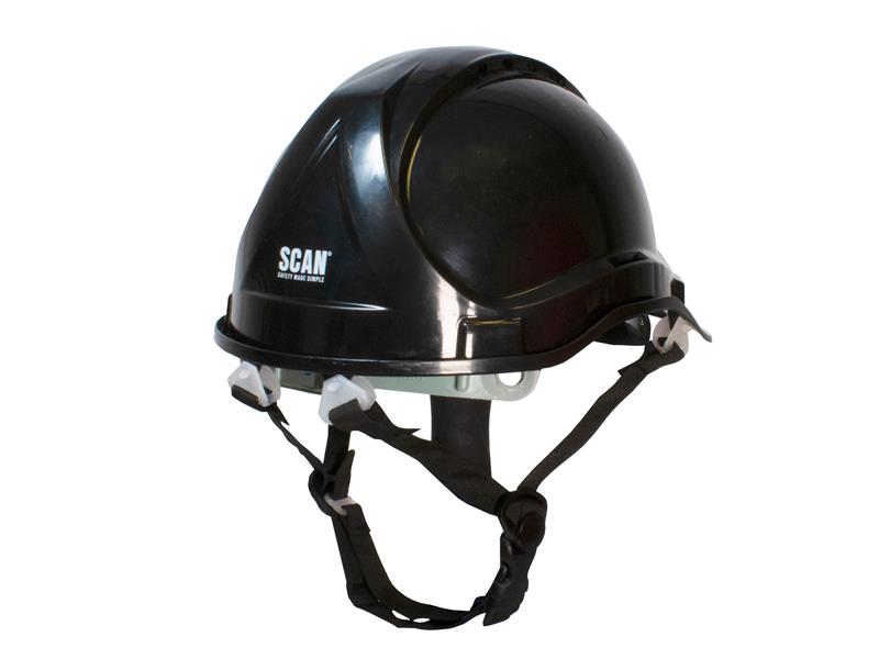 Scan Short Peak Safety Helmet Black SCAPPESHSPBK