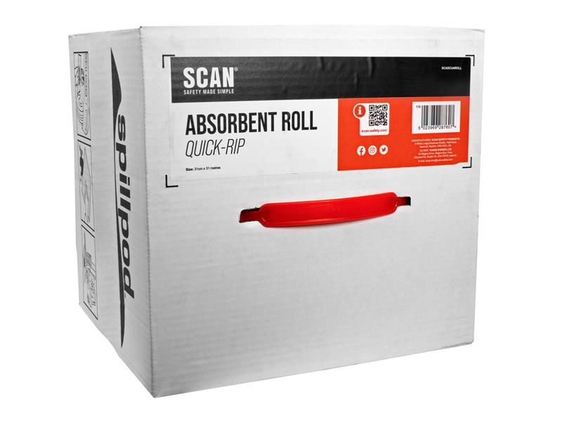 Scan Universal Absorbent Quick-Rip Roll Box SCASCUAROLL