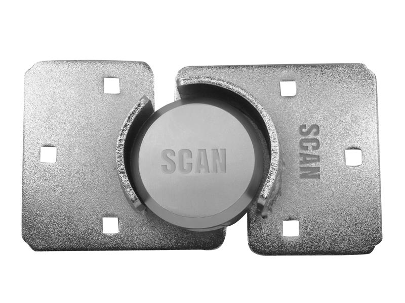 Scan Heavy Duty Van Hasp And Padlock Nickel Plated W 200mm H 114mm SCAVANLOCK