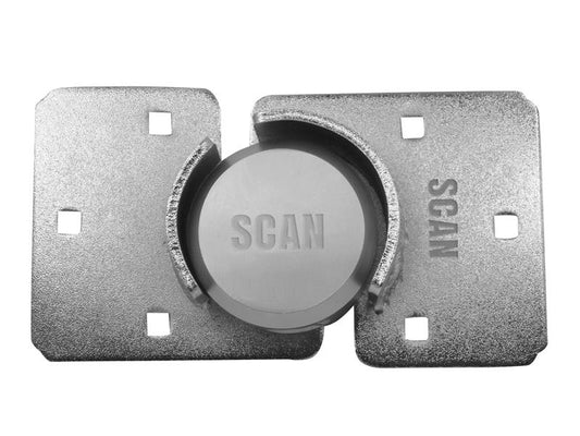 Scan Heavy Duty Van Hasp And Padlock Nickel Plated W 200mm H 114mm SCAVANLOCK