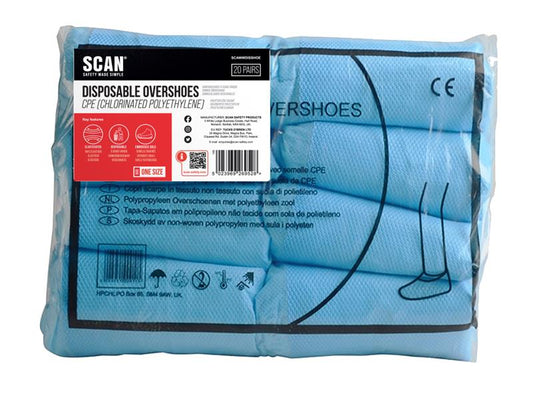 Scan Disposable Overshoes (20 pairs) SCAWWDISSHOE