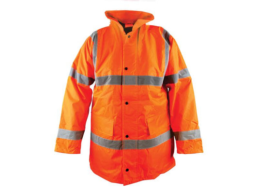 Scan Hi-Vis Orange Motorway Jacket - M (41in) SCAWWHVMJMO