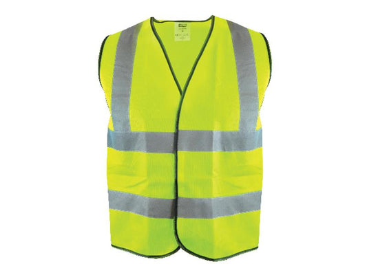 Scan Hi-Vis Yellow Waistcoat - XXL (52in) SCAWWHVWXXL