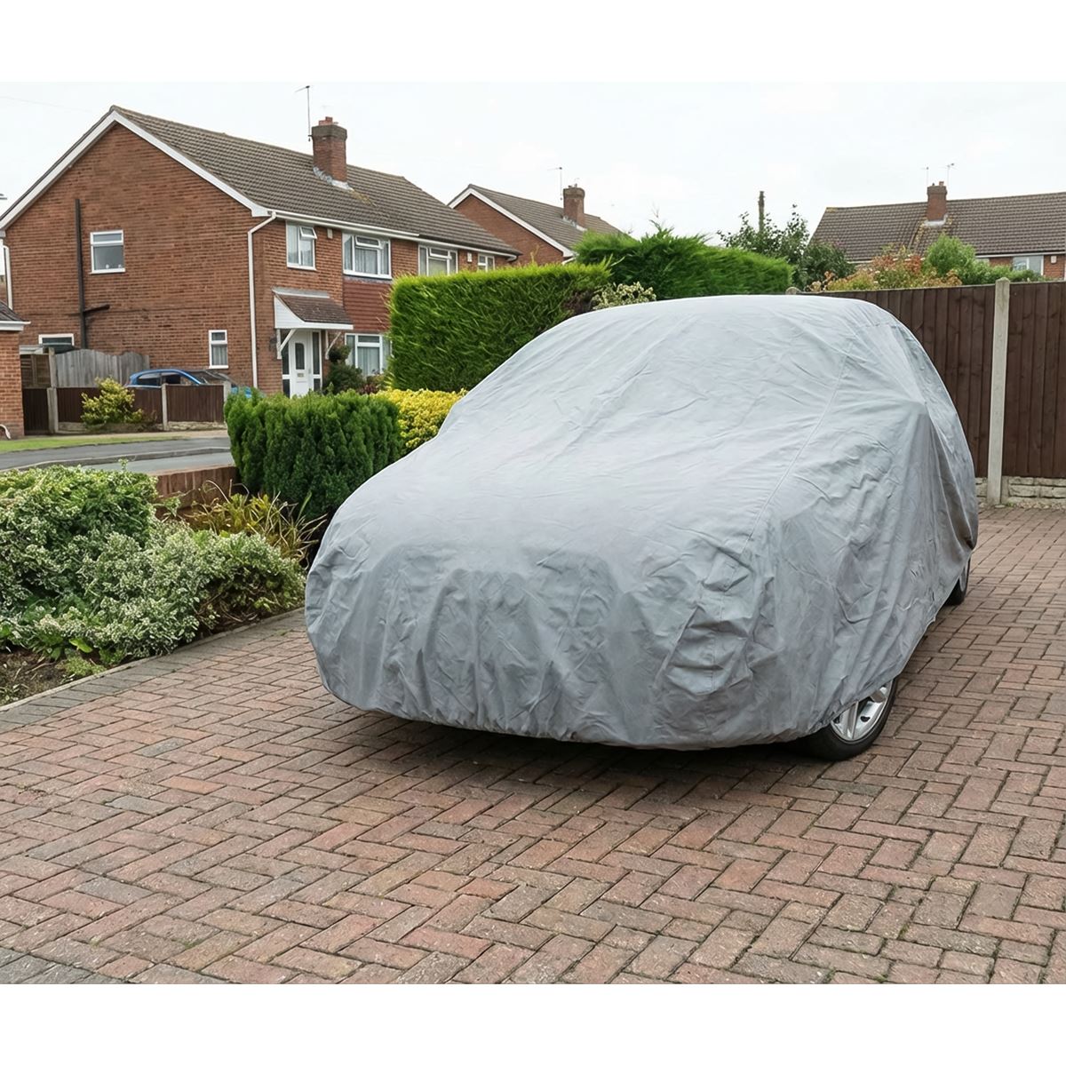 Sealey All-Seasons Car Cover 3-Layer - Medium SCCM