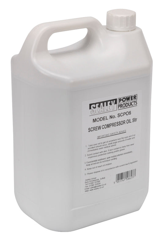 Sealey Screw Compressor Oil 5L SCPO5