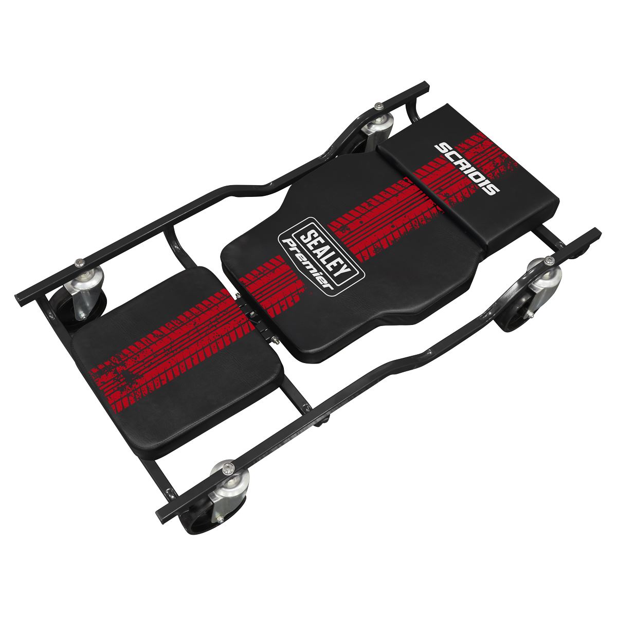 Sealey Steel Creeper With 4 Swivel Castors & Adjustable Back Headrest SCR101S