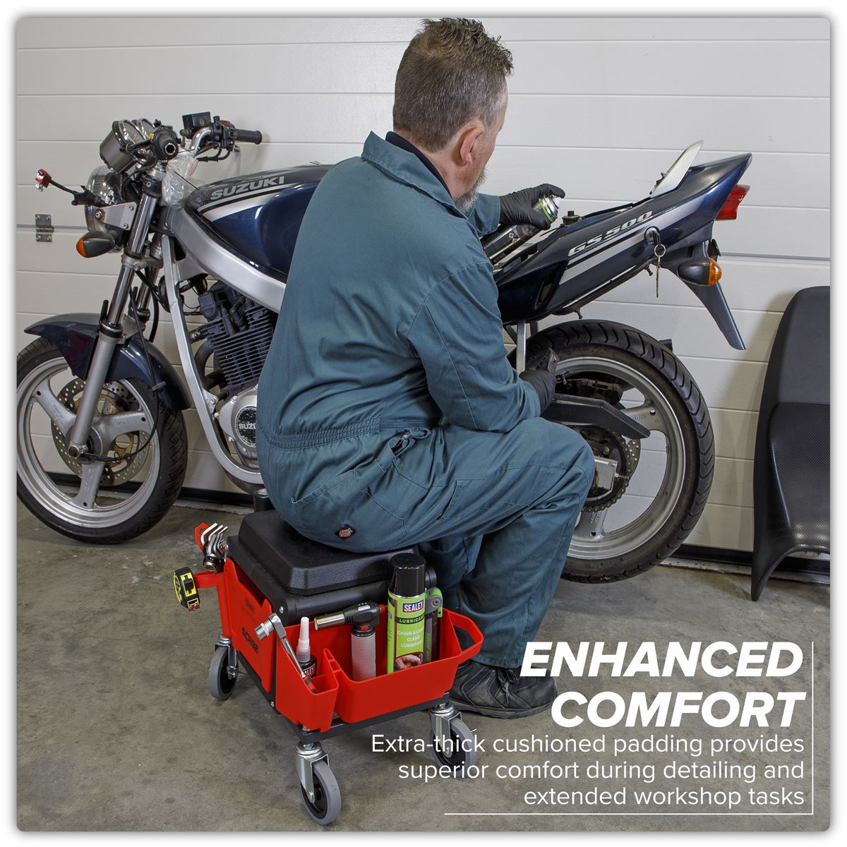 Sealey Mechanic's Detailing Utility Seat SCR92
