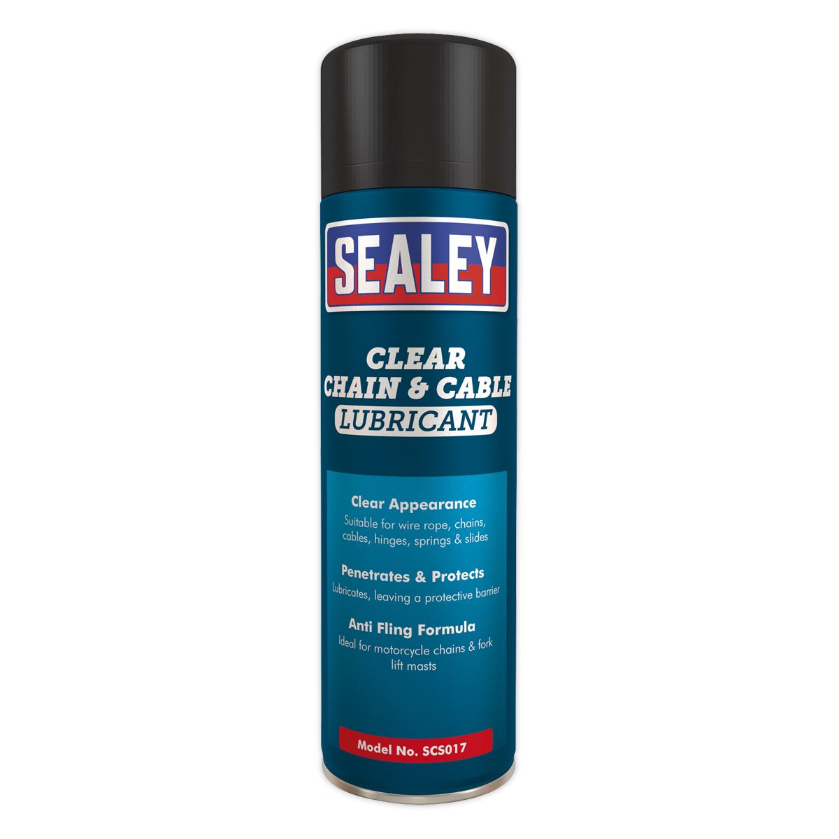 Sealey Chain & Cable Clear Lubricant 500ml SCS017S