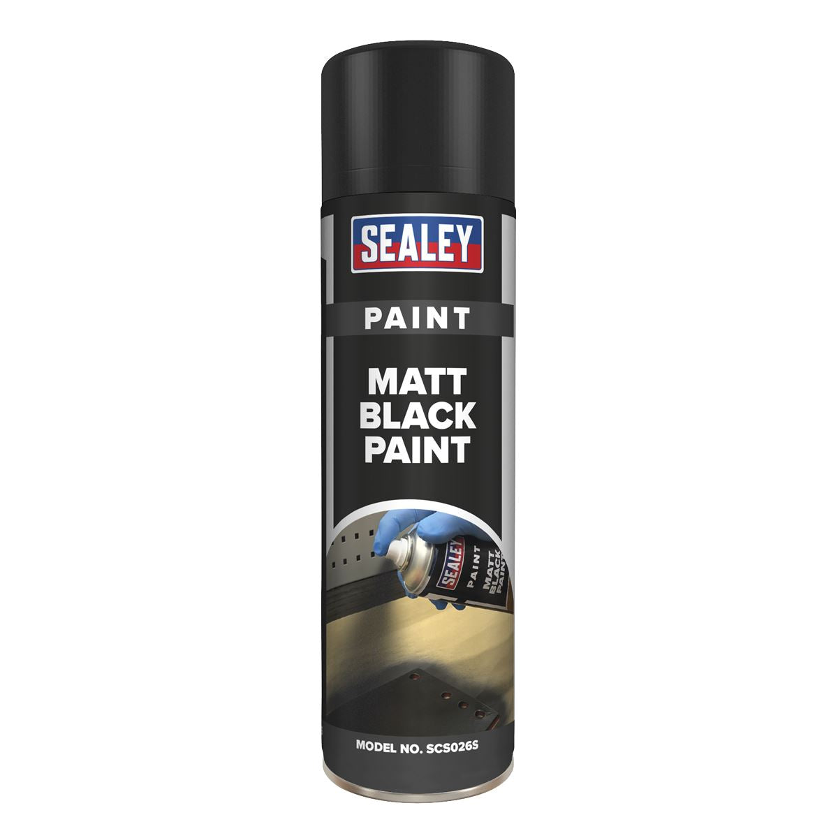 Sealey Black Matt Paint 500ml SCS026S