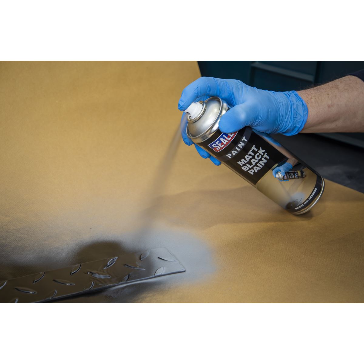Sealey Black Matt Paint 500ml SCS026S