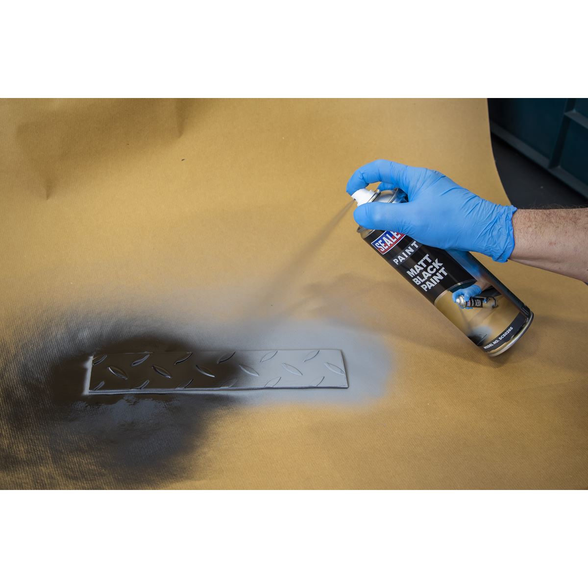 Sealey Black Matt Paint 500ml SCS026S