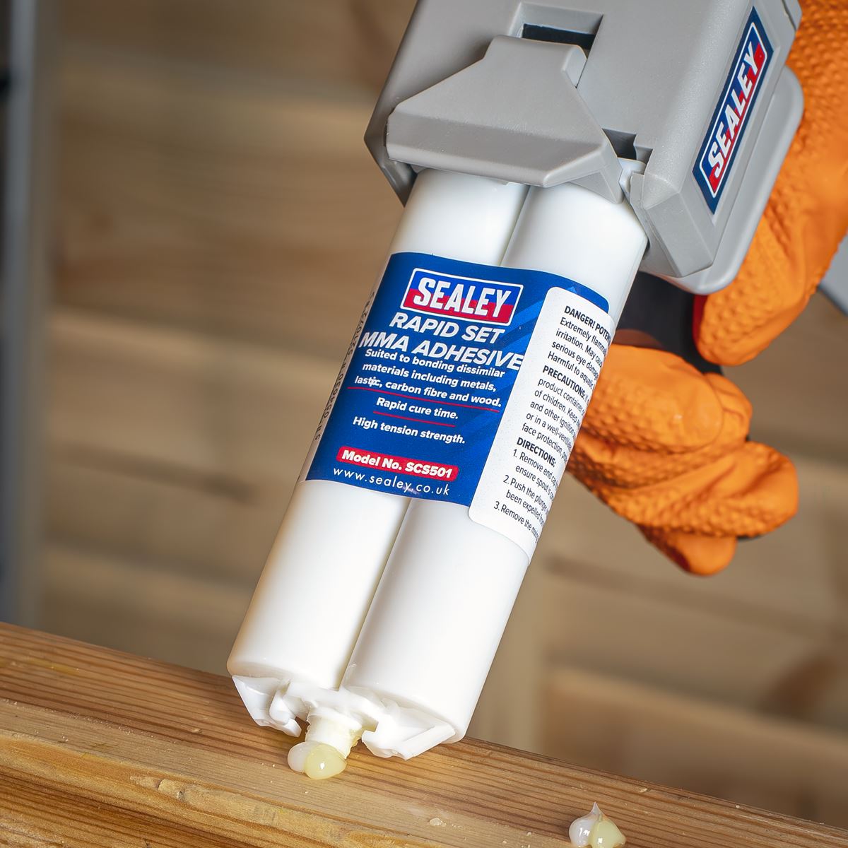 Sealey Rapid Set MMA Adhesive 50ml For Dissimilar Materials Rapid Cure SCS501