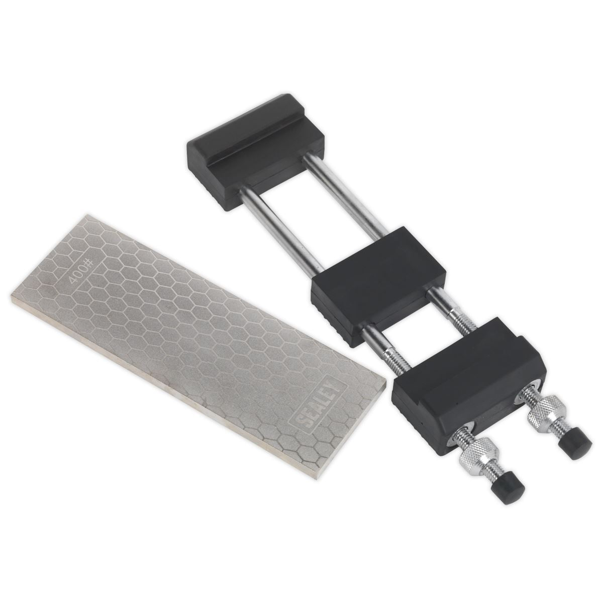 Sealey Combination Diamond Sharpening Whetstone with Adjustable Stone Holder SCSS1