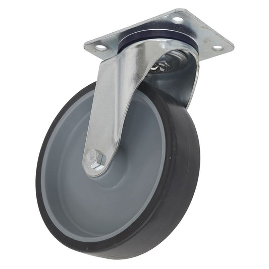 Sealey Medium-Duty Thermoplastic Swivel Castor Wheel �100mm - Trade SCW2100SPEM