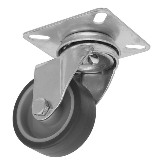 Sealey Medium-Duty Thermoplastic Swivel Castor Wheel �50mm - Trade SCW250SPEM