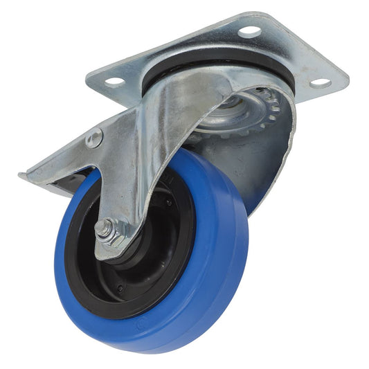 Sealey Castor Wheel Swivel Plate with Total Lock �100mm SCW3100SPL