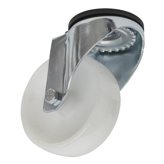 Sealey Castor Wheel Bolt Hole Swivel �100mm SCW4100SB