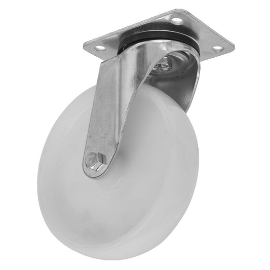 Sealey Heavy-Duty Nylon Swivel Castor Wheel �100mm - Trade SCW4100SPEM