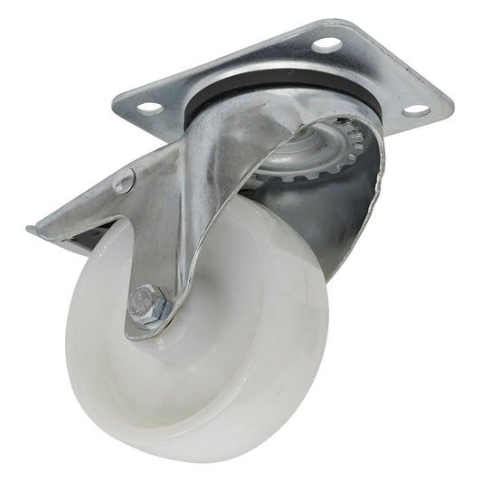 Sealey Castor Wheel Swivel Plate with Total Lock �100mm SCW4100SPL
