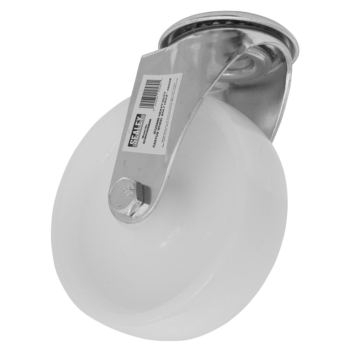 Sealey Heavy-Duty Trade Castor Wheel Bolt Hole �125mm - Trade SCW4125SBEM