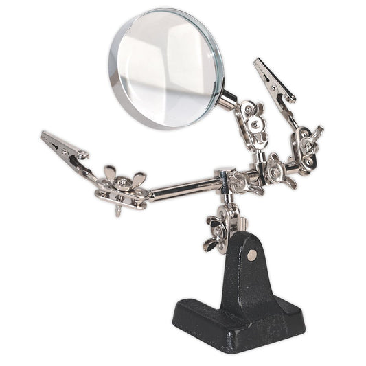 Sealey Mini Robot Soldering Stand with Magnifier SD150