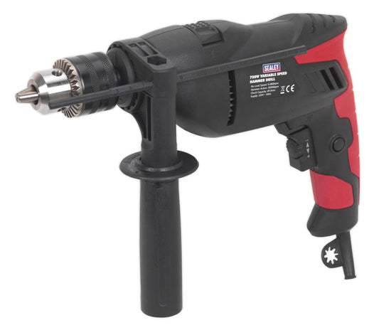 Sealey Hammer Drill �13mm Variable Speed with Reverse 750W/230V SD750