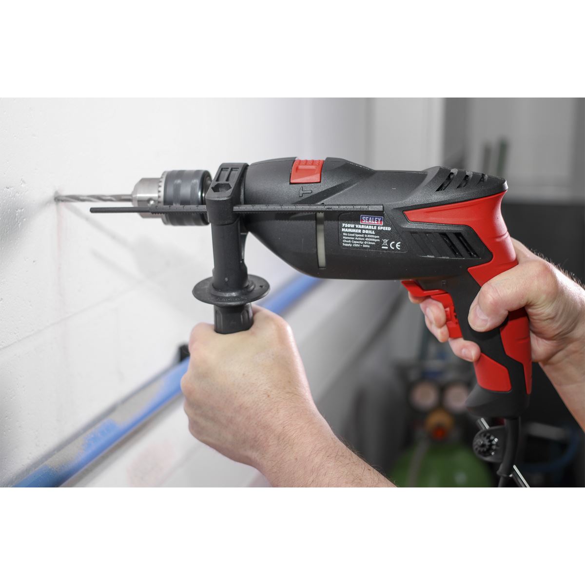 Sealey Hammer Drill �13mm Variable Speed with Reverse 750W/230V SD750