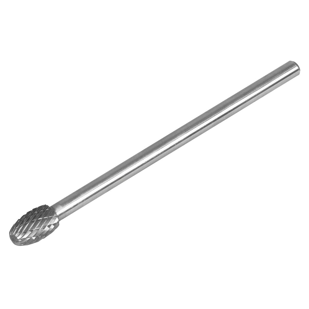 Sealey Tungsten Carbide Rotary Burr Extra Long Oval 10mm Shaft 6mm SDB04XL