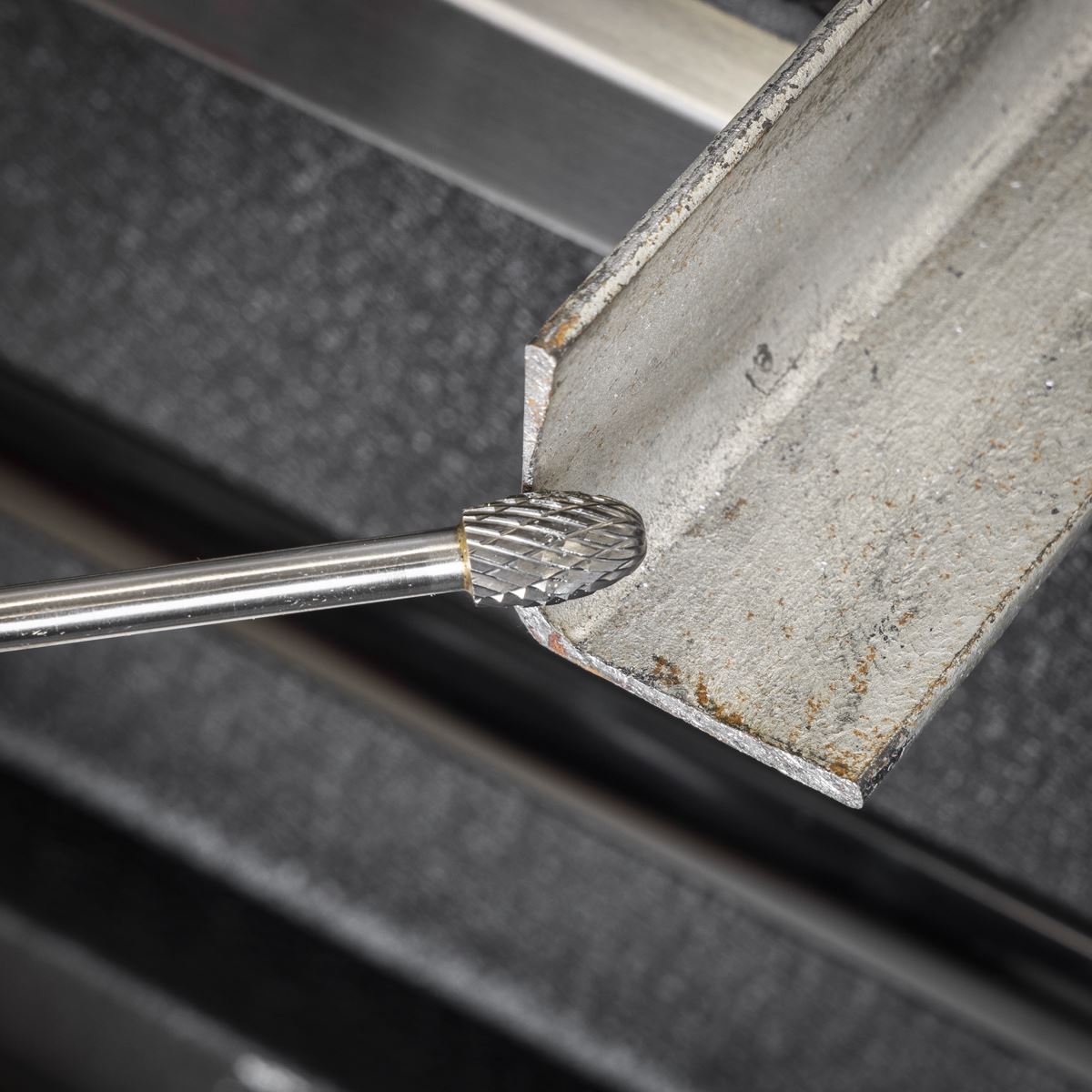 Sealey Tungsten Carbide Rotary Burr Extra Long Oval 10mm Shaft 6mm SDB04XL