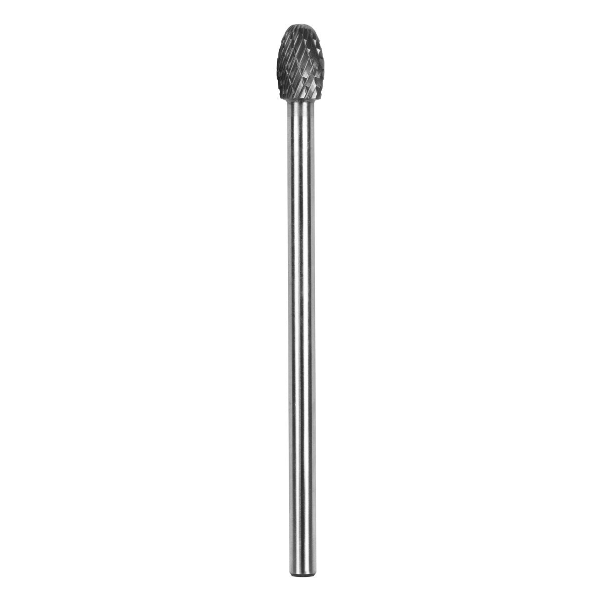 Sealey Tungsten Carbide Rotary Burr Extra Long Oval 10mm Shaft 6mm SDB04XL