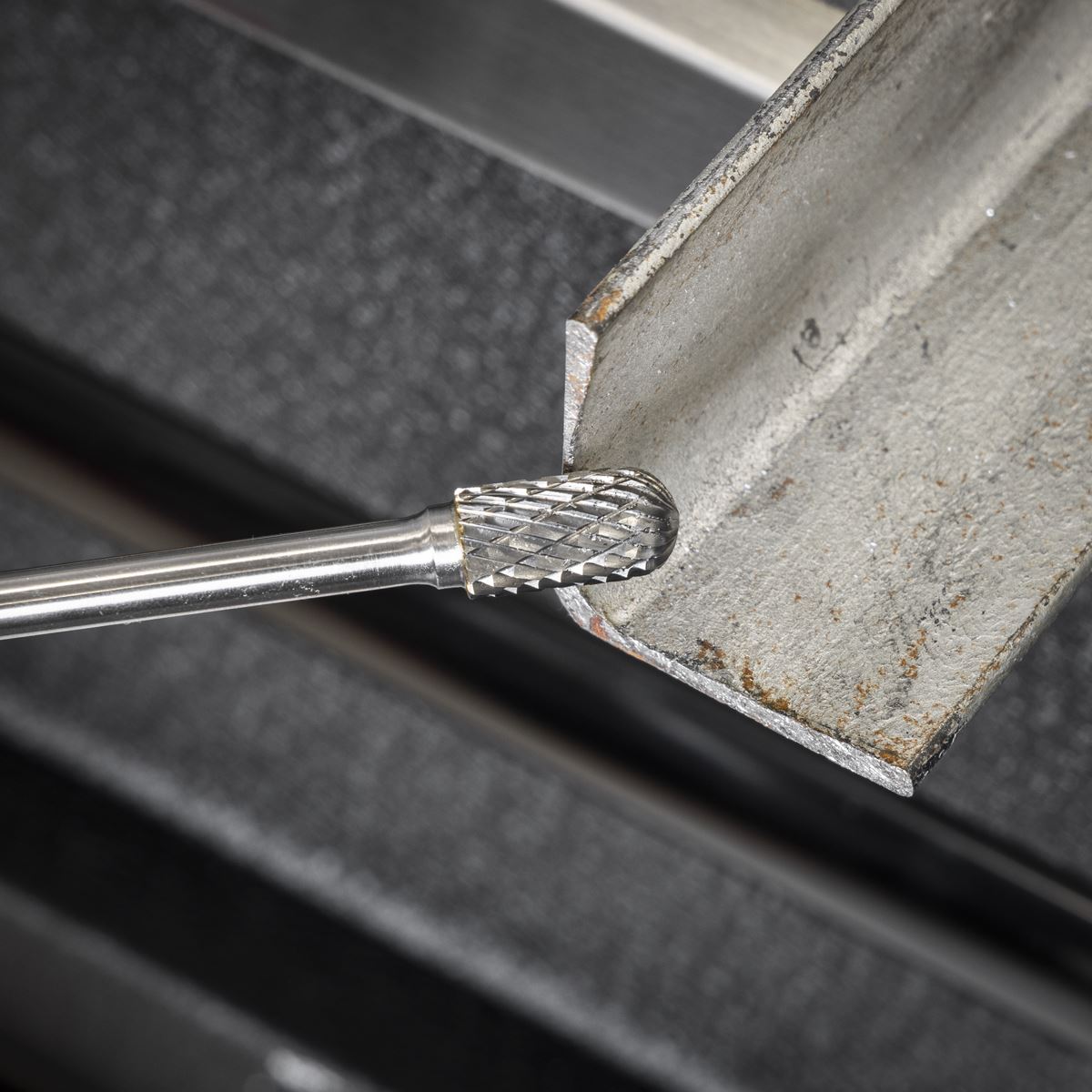 Sealey Tungsten Carbide Rotary Burr Set Extra Long 5pc Shaft 6mm SDBK5XL