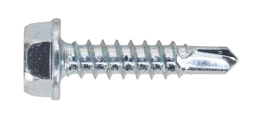 Sealey Self-Drilling Screw 4.2 x 19mm Hex Head Zinc Pack of 100 SDHX4219