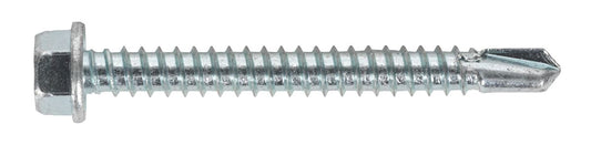 Sealey Self-Drilling Screw 5.5 x 50mm Hex Head Zinc Pack of 100 SDHX5550
