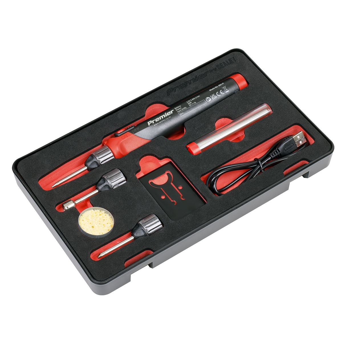 Sealey Rechargeable Soldering Iron Kit 30W SDL11