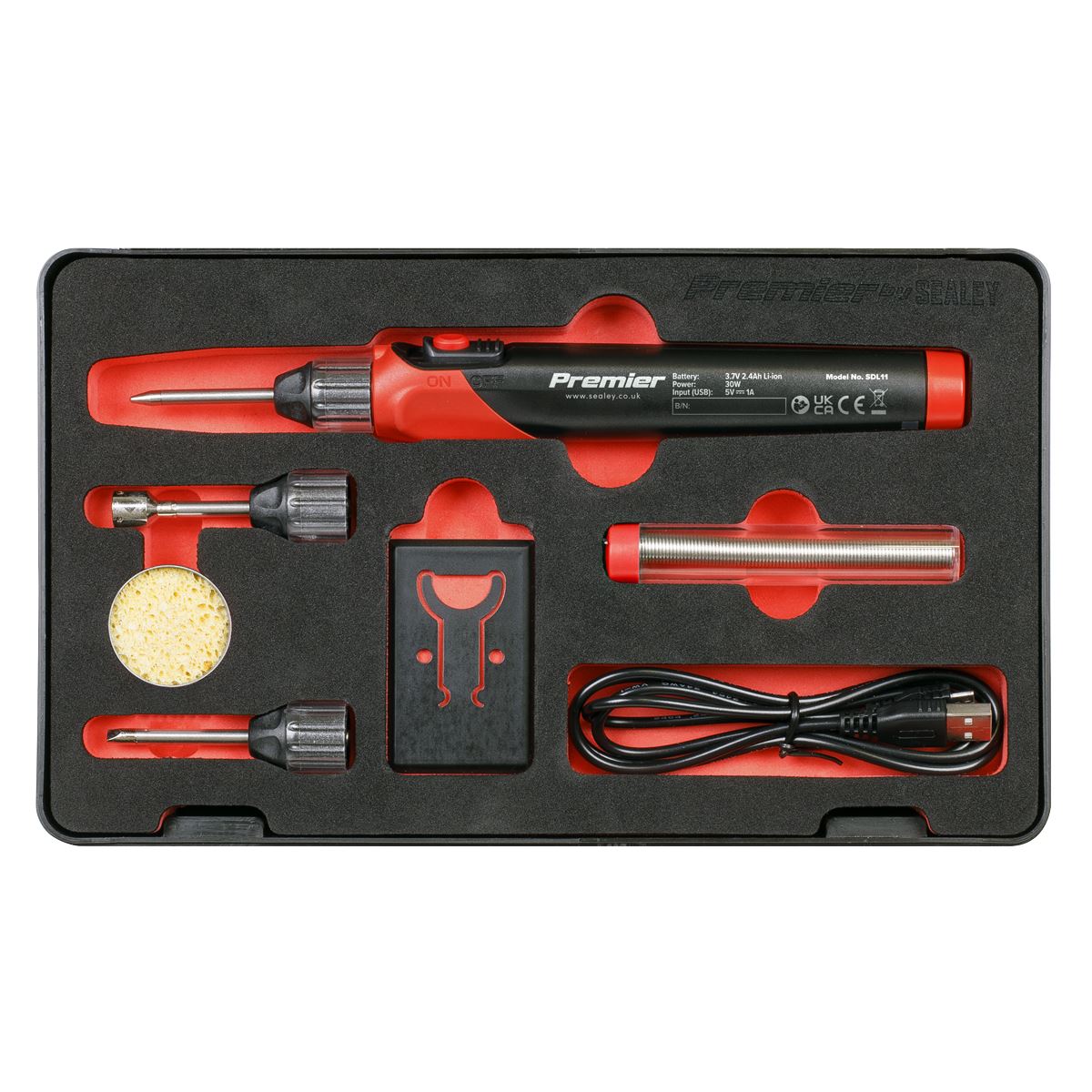 Sealey Rechargeable Soldering Iron Kit 30W SDL11