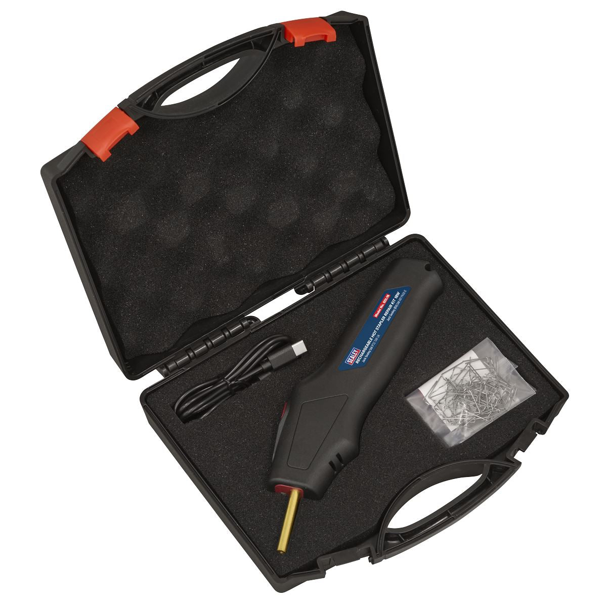 Sealey Rechargeable Hot Stapler Repair Kit 18W 3.7V 2.6Ah Lithium-ion SDL16