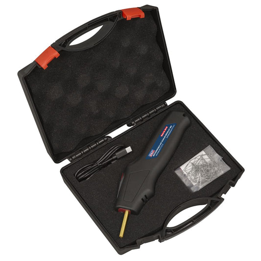 Sealey Rechargeable Hot Stapler Repair Kit 18W 3.7V 2.6Ah Lithium-ion SDL16