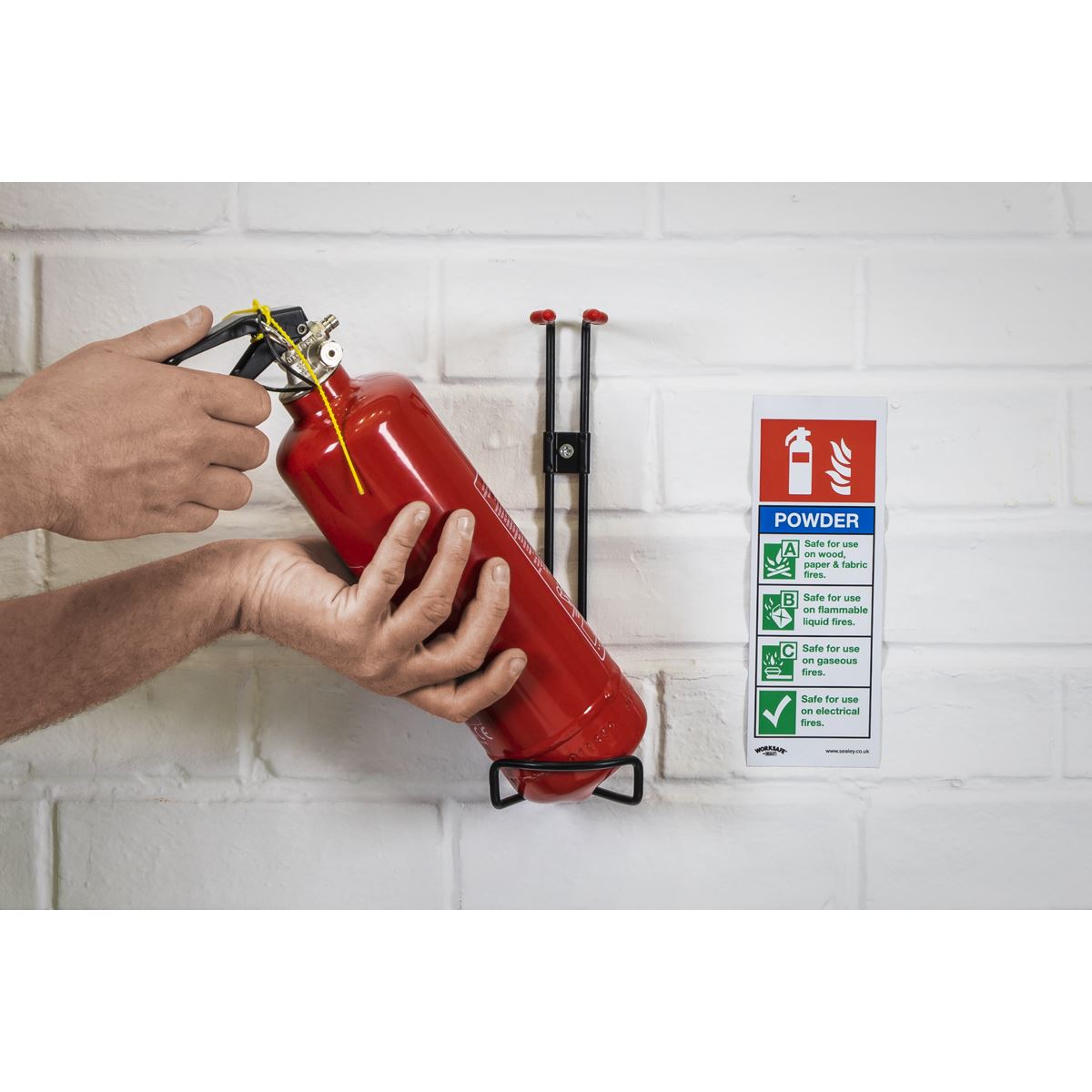 Sealey Fire Extinguisher 1kg Dry Powder SDPE01