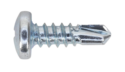 Sealey Self-Drilling Screw 4.2 x 13mm Pan Head Phillips Zinc Pack of 100 SDPH4213