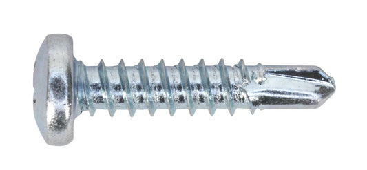 Sealey Self-Drilling Screw 4.2 x 19mm Pan Head Phillips Zinc Pack of 100 SDPH4219