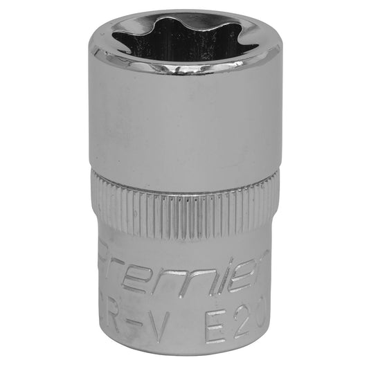 Sealey TRX-Star* Socket E20 1/2"Sq Drive SET012
