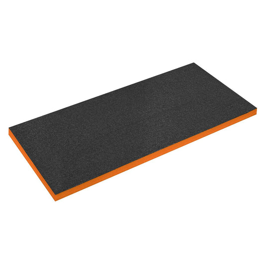Sealey Easy Peel Shadow Foam&reg; Orange/Black 1200 x 550 x 50mm SF50OR
