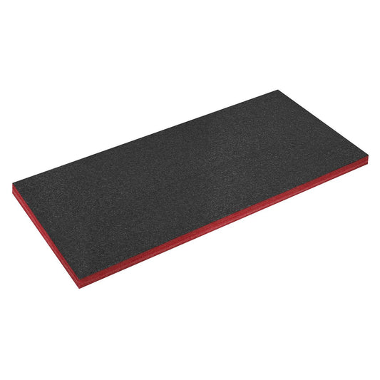 Sealey Easy Peel Shadow Foam&reg; Red/Black 1200 x 550 x 50mm SF50R